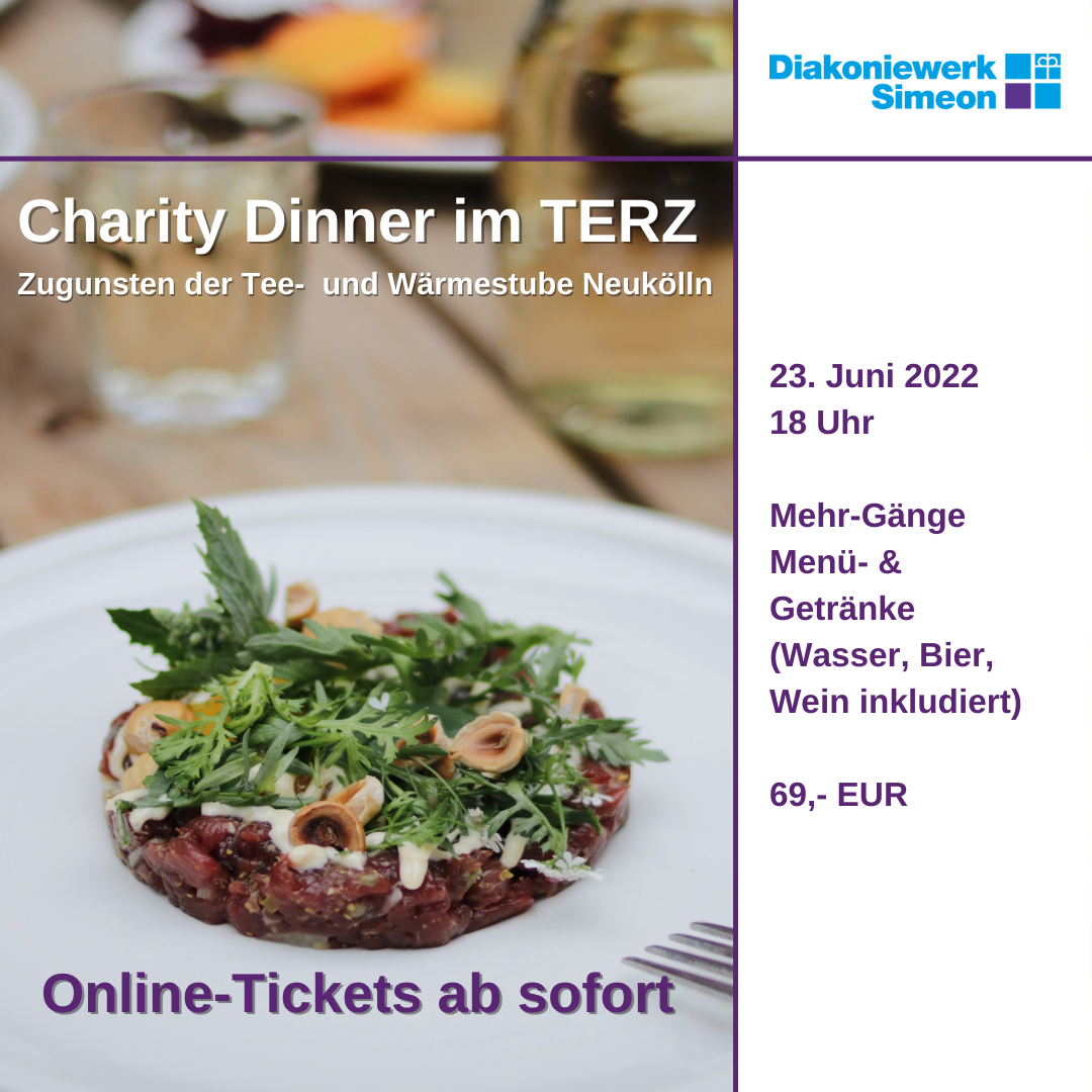 Einladungskarte zum Charity Dinner