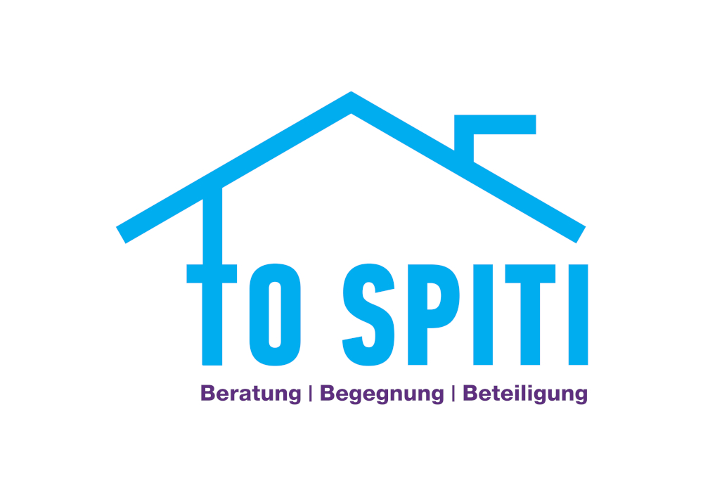 Das neue Logo von To Spiti mit dem Zusatz "Beratung - Begegnung - Beteiligung"